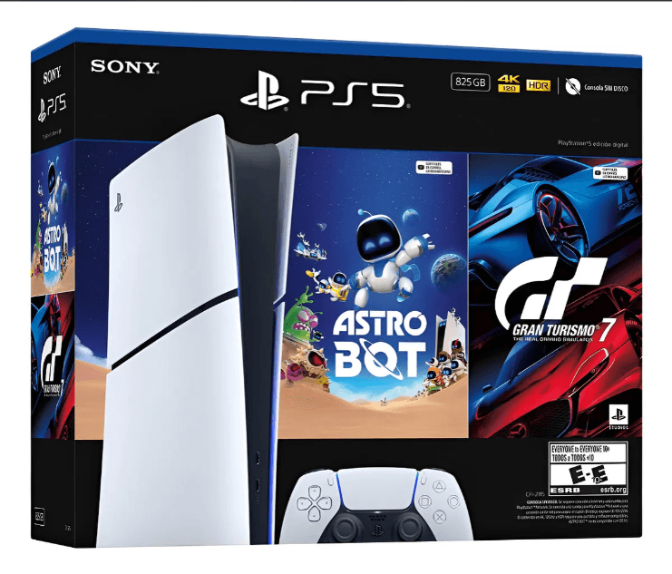 PS5 Slim Digital con GT7 & Astro Bot